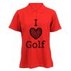 180g ladies 100% cotton Golf Shirt Thumbnail